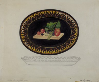 Tray, 1935/1942. Creator: Grace Halpin.
