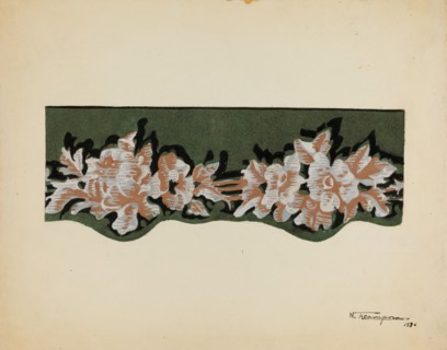 Wall Paper Border, 1936. Creator: Nicholas Acampora.