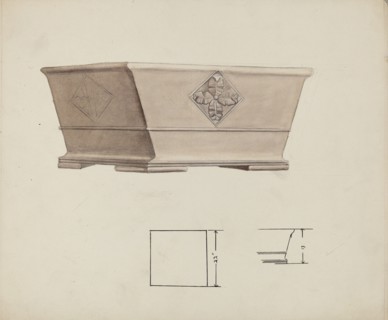 Urn Design, c. 1940. Creator: Charles Goodwin.