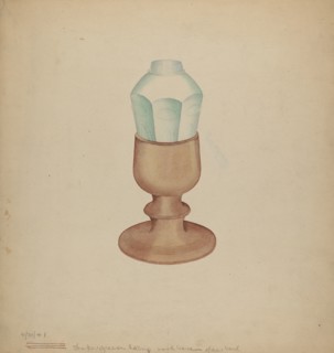 Shaker Grease Lamp, 1941. Creator: Charles Goodwin.