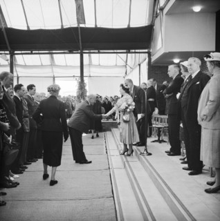 Ceremonial opening of Coryton Oil Refinery, Thurrock, Essex, 27/05/1954. Creator: John Laing plc.