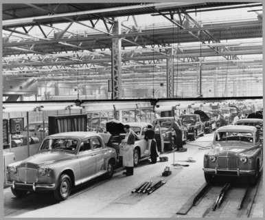 Rover Car Company Works, Lode Lane, Solihull, 25/10/1956. Creator: John Laing plc.