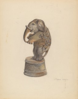 Penny Bank, c. 1939. Creator: Grace Halpin.