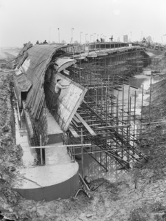 M1 Motorway, Structure 63, Forest Road, Hanslope, Milton Keynes, 24/03/1959. Creator: John Laing plc.