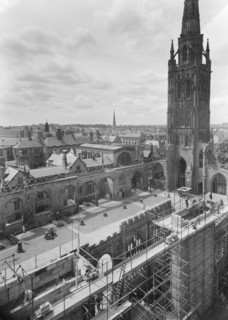 Coventry Cathedral, Priory Street, Coventry, 16/06/1960. Creator: John Laing plc.