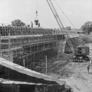 M6 Motorway, Hyde Lea, Stafford, Staffordshire, 19/07/1961. Creator: John Laing plc.