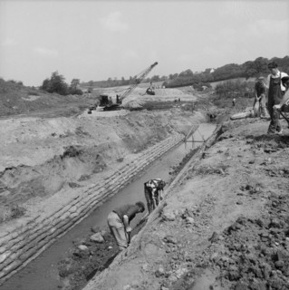 M6 Motorway, Madeley, Newcastle-under-Lyme, Staffordshire, 27/05/1961. Creator: John Laing plc.