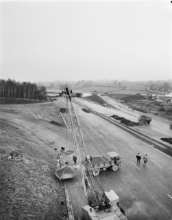 M6 Motorway, Swynnerton, Stafford, Staffordshire, 28/11/1962. Creator: John Laing plc.