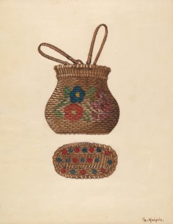 Miniature Basket, c. 1936. Creator: Grace Halpin.