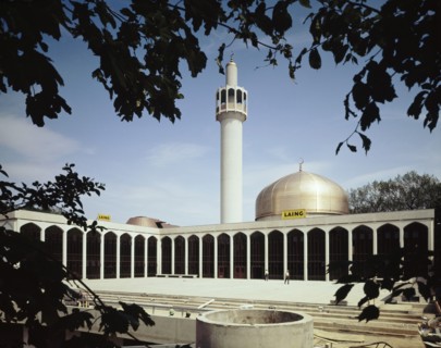 London Central Mosque and The Islamic Cultural Centre, Park Road, Regent's Park, GLA, 03/06/1977. Creator: John Laing plc.