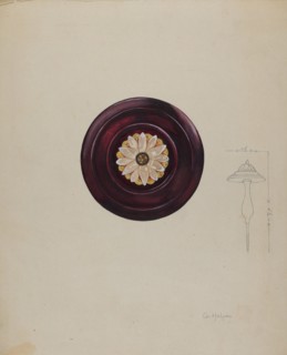 Curtain Tie-back, c. 1937. Creator: Grace Halpin.