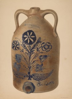 Water or Cider Jug, c. 1939. Creator: Nicholas Amantea.