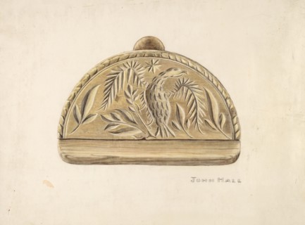 Butter Mold, c. 1939. Creator: John Hall.