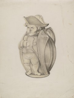 Napoleon Toby Mug, c. 1939. Creator: Grace Halpin.