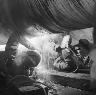 Rugby gas pipeline, Warwickshire, late 1968 - early 1969. Creator: John Laing plc.