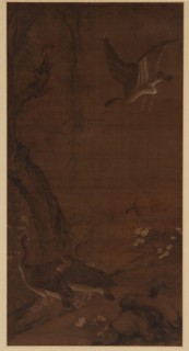 Willow, Geese, and Kingfisher, Ming dynasty, (16th century?). Creator: Unknown.