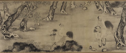 Luohans Moving Through Forests and Sea, Ming dynasty, 16th-17th century. Creator: Unknown.