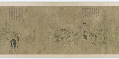 The captivity of Cai Wenji, Ming dynasty, 14th-15th century. Creator: Unknown.