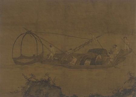 Fishermen Raising a Net, Ming dynasty, 16th-17th century. Creator: Unknown.