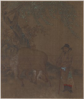 Horse and Groom under a Willow, Possibly Ming dynasty, 1368-1644. Creator: Unknown.