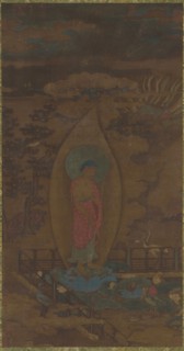 Amitabha Welcoming a Soul to Paradise, Ming dynasty, 16th-17th century. Creator: Unknown.