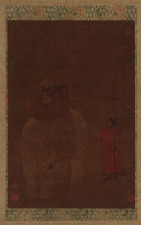 Caparisoned Elephant and Attendant, Ming dynasty, 16th-17th century. Creator: Unknown.