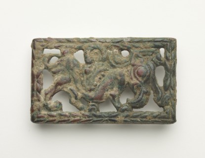 Belt plaque, Han dynasty, 206 BCE-220 CE. Creator: Unknown.