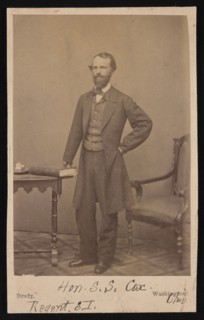 Portrait of Samuel Sullivan Cox (1824-1889), Before 1889. Creator: Mathew Brady.