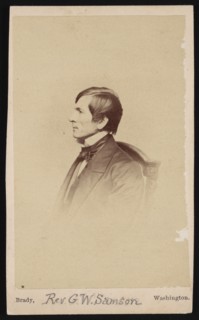 Portrait of Rev. George Whitefield Samson (1819-1896), Before 1896. Creator: Mathew Brady.