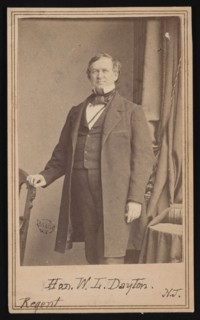Portrait of William Lewis Dayton (1807-1864), Before 1864. Creator: Brady's National Photographic Portrait Galleries.