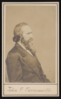 Portrait of John Franklin Farnsworth (1820-1897), Before 1897. Creator: Brady's National Photographic Portrait Galleries.