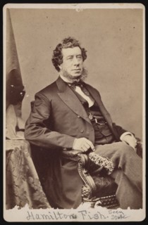 Portrait of Hamilton Fish (1808-1893), Before 1893. Creator: Brady's National Photographic Portrait Galleries.