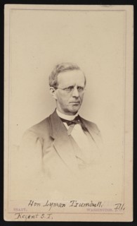 Portrait of Lyman Trumbull (1813-1896), Between 1862 and 1869. Creator: Brady's National Photographic Portrait Galleries.