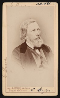 Portrait of Pierre Jean Edouard Desor (1811-1882), Before 1882. Creator: Bruder Freres.