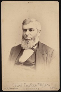 Portrait of Morrison Remick "Mott" Waite (1816-1888), Before 1888. Creators: Charles De Forest Fredricks, Charles D. Fredricks & Co.