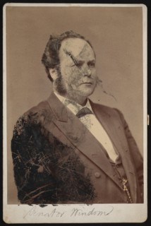 Portrait of William Windom (1827-1891), Between 1876 and 1880. Creator: Samuel Montague Fassett.