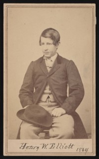 Portrait of Henry Wood Elliott (1846-1930), 1864. Creator: Alexander Gardner.