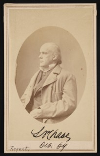 Portrait of Salmon Portland Chase (1808-1873), October 1864. Creator: Alexander Gardner.