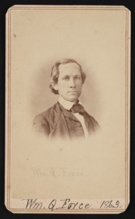 Portrait of William Quereau Force (1820-1880), June 1863. Creator: Alexander Gardner.