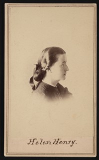 Portrait of Helen Louisa Henry (1836-1912), Between 1862 and 1870. Creator: Alexander Gardner.