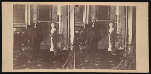 Titian Ramsay Peale at G Street Residence, Washington, D.C. - Front Parlor, Circa 1862. Creator: Titian Ramsay Peale.