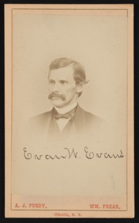 Portrait of Evan W. Evans (1827-1874), Before 1874. Creator: Purdy & Frear.