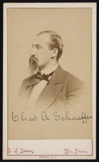Portrait of Charles Ashmead Schaeffer (1843-1898), 1870s. Creator: Purdy & Frear.