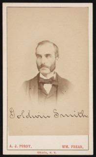 Portrait of Goldwin Smith (1823-1910), Circa 1870s. Creator: Purdy & Frear.