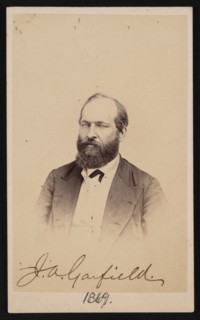 Portrait of James Abram Garfield (1831-1881), 1869. Creator: Stein Bros.