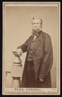 Portrait of Ezra Cornell (1807-1874), 1869. Creator: Tolles & Seely.