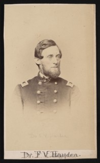 Portrait of Ferdinand Vandeveer Hayden (1829-1887), Circa 1860s. Creator: Henry Ulke.