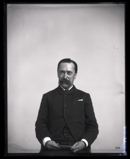 Portrait of Theodore Nicholas Gill (1837-1914), 1880s. Creator: United States National Museum Photographic Laboratory.