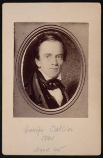 Portrait of George Catlin (1796-1872), 1841. Creator: Unknown.
