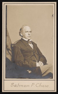 Portrait of Salmon Portland Chase (1808-1873), Before 1873. Creator: Unknown.